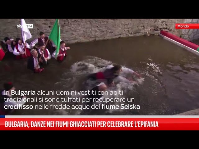 ⁣Bulgaria, danze nei fiumi ghiacciati per l’Epifania