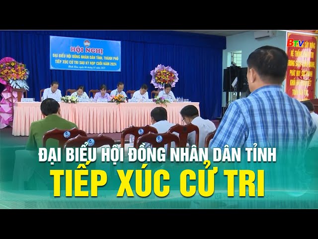 ⁣Đại biểu Hội đồng Nhân dân Tỉnh tiếp xúc cử tri