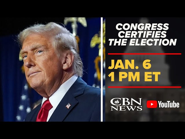 ⁣LIVE: Congress to Certify Trump's Election Victory | CBN News