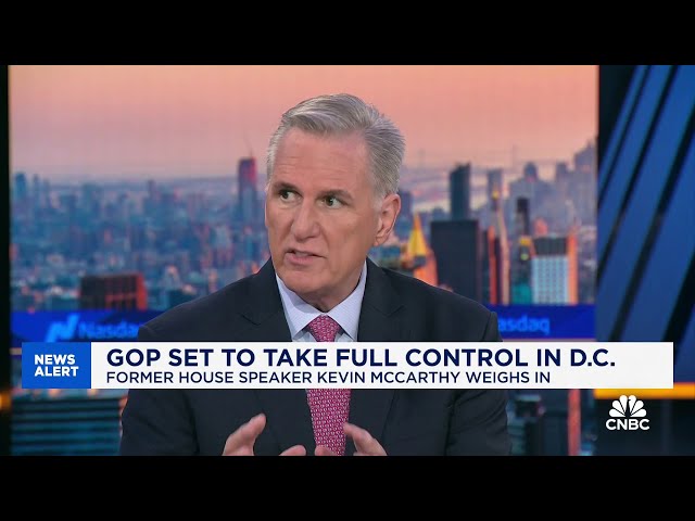 ⁣Former House speaker Kevin McCarthy on the Trump agenda