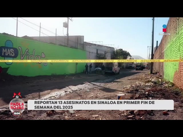 ⁣13 personas fueron asesinadas este fin de semana en Culiacán, Sinaloa | DPC con Paola Rojas