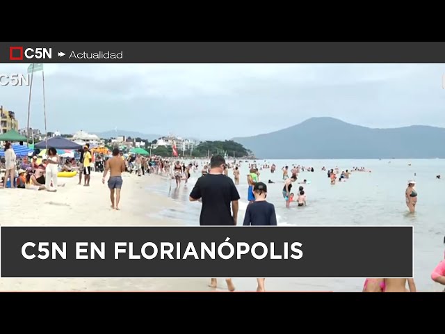 ⁣C5N en BRASIL: TURISMO ARGENTINO en las PLAYAS DE FLORIANÓPOLIS