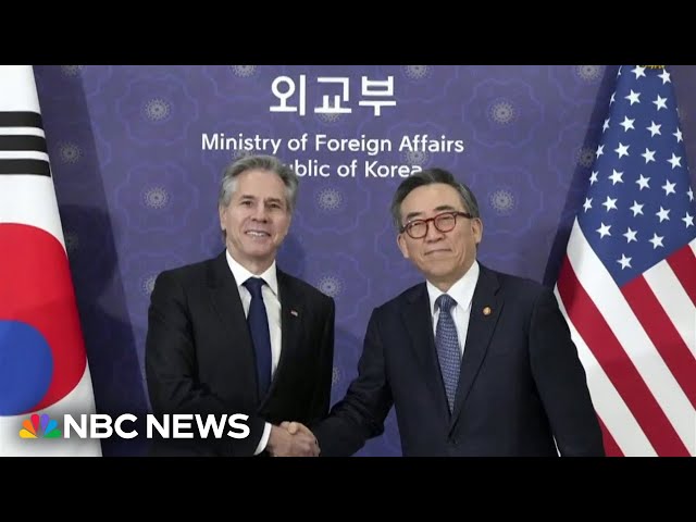 ⁣Blinken travels to South Korea amid political turmoil and North Korean missile test