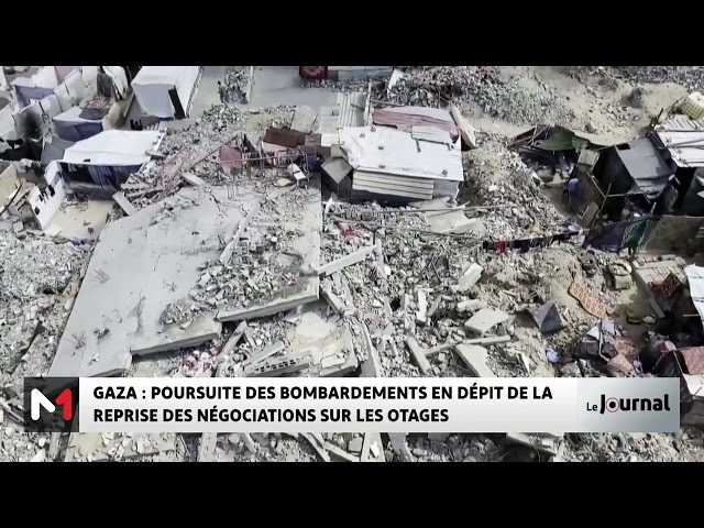 ⁣Gaza : Poursuite des bombardements en dépit de la reprise des négociations sur les otages