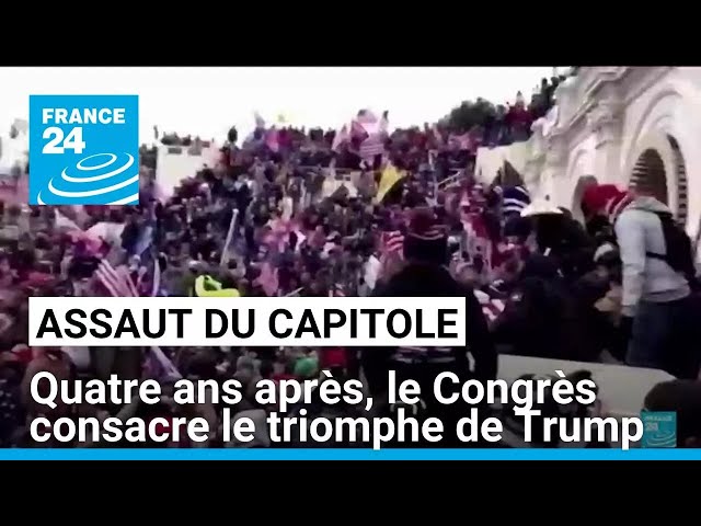 ⁣Quatre ans après l'attaque du Capitole, le Congrès consacre le triomphe de Trump • FRANCE 24