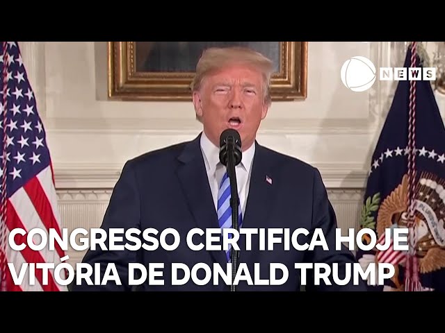 ⁣Congresso americano certifica vitória de Donald Trump