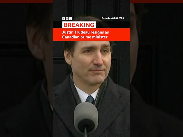 ⁣Justin Trudeau has resigned as Canadian prime minister. #JustinTrudeau #Shorts #BBCNews