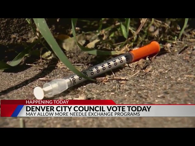 ⁣Denver votes on allowing more needle exchange programs