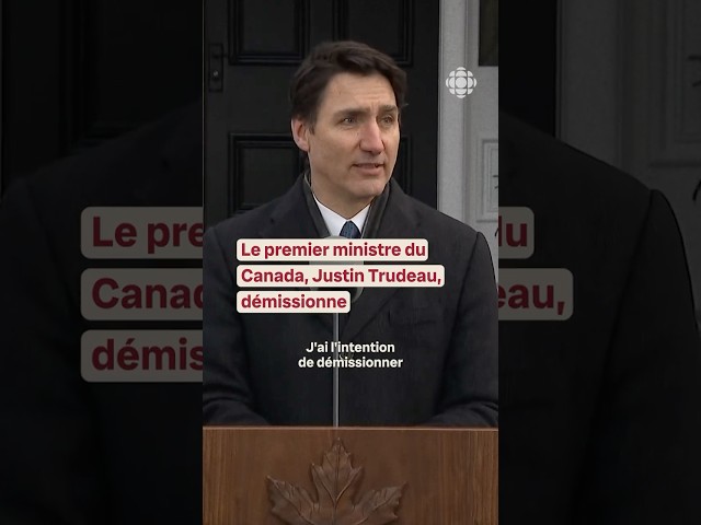 ⁣Justin Trudeau, premier ministre du Canada, démissionne