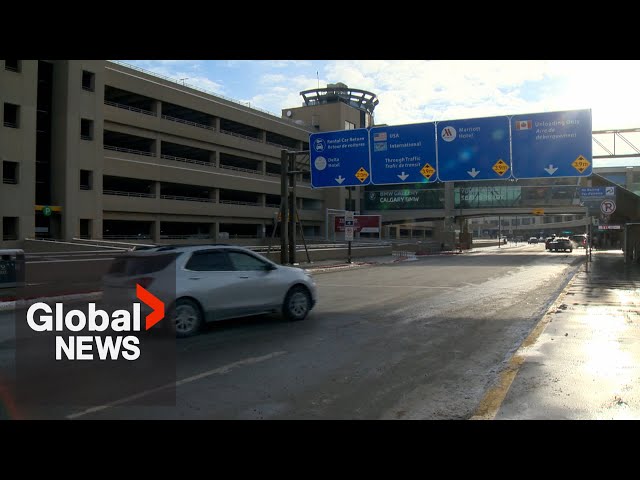 ⁣Calgary family returning from vacation stunned after vehicle stolen from airport parking lot