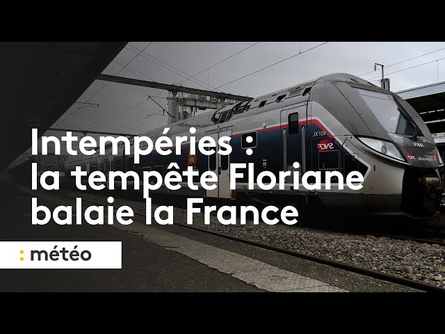 ⁣Intempéries : la tempête Floriane balaie la France