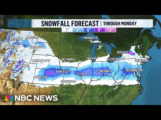 ⁣LIVE: Winter storm tracker | NBC News