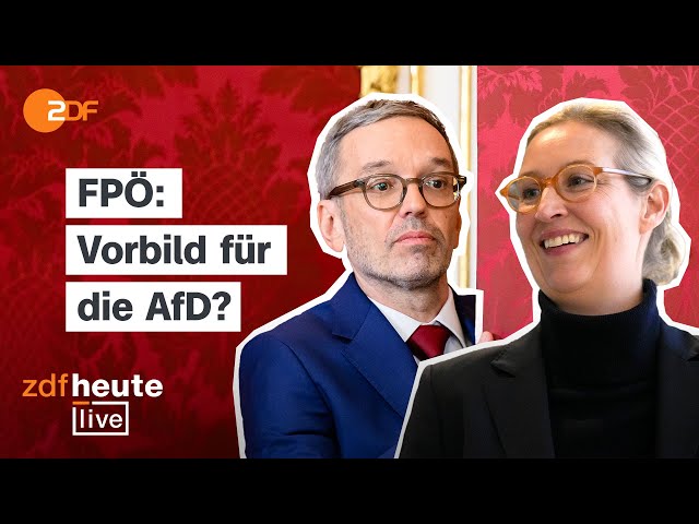 ⁣Was der FPÖ-Regierungsauftrag in Österreich für den Bundestagswahlkampf bedeutet | ZDFheute live