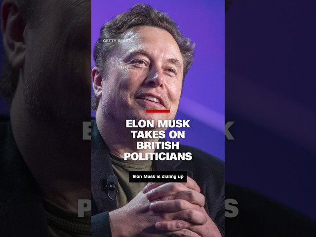 ⁣Elon Musk takes on British politicians