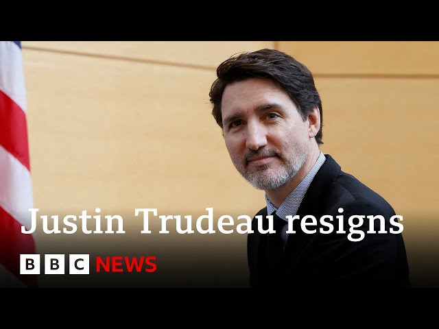 ⁣Justin Trudeau resigns as Canadian prime minister | BBC News