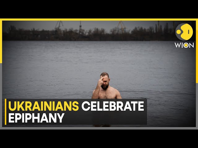 ⁣Ukrainians Celebrate Epiphany with Traditional Plunge into the Dnipro River | World News | WION