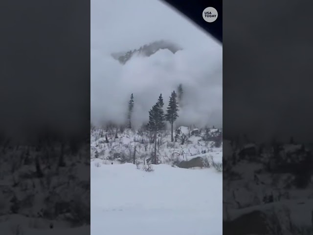 ⁣Highway in Utah reopens after avalanche #Shorts