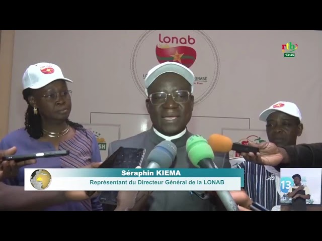 ⁣LONAB : Dieudonné Sawadogo entre en possession de son chèque de 79 926 500 de F CFA