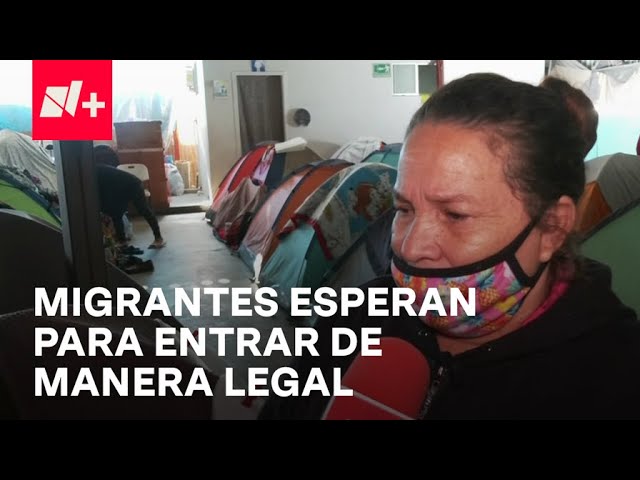 ⁣Migrantes esperan en Tijuana cita de CBP One para entrar a EUA - Despierta