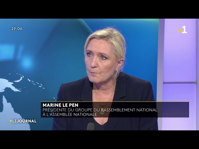 ⁣Marine Le Pen était l’invitée du journal