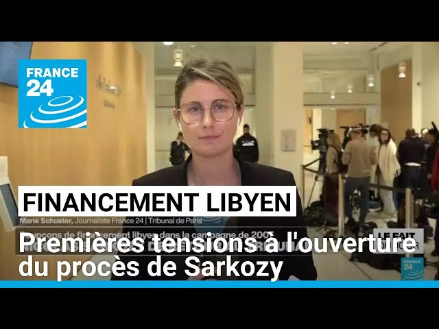 ⁣Soupçons de financement libyen : premières tensions à l'ouverture du procès de Sarkozy