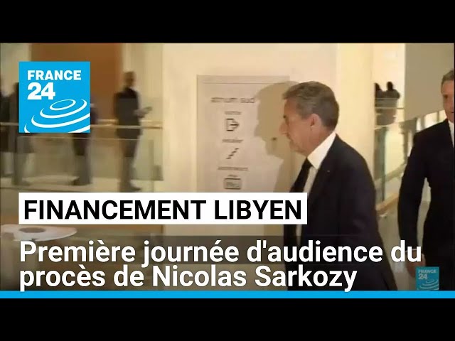 ⁣Soupçons de financement libyen : fin de la première journée d'audience du procès de Sarkozy