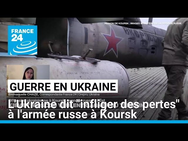 ⁣L'armée ukrainienne dit "infliger des pertes" aux forces de Moscou dans la région rus