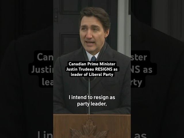 ⁣Canadian Prime Minister Justin Trudeau RESIGNS as leader of Liberal Party