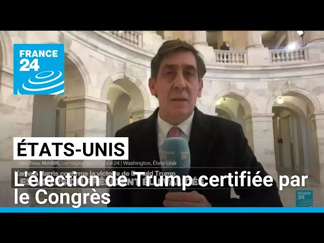 ⁣États-Unis : l'élection de Donald Trump certifiée par le Congrès • FRANCE 24