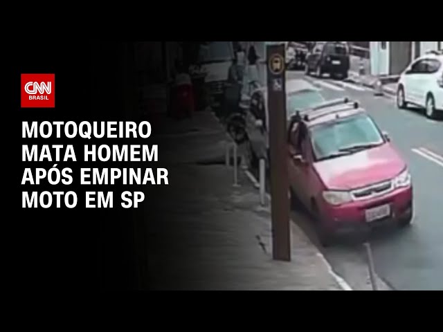 ⁣Motoqueiro mata homem após empinar moto em SP | CNN ARENA