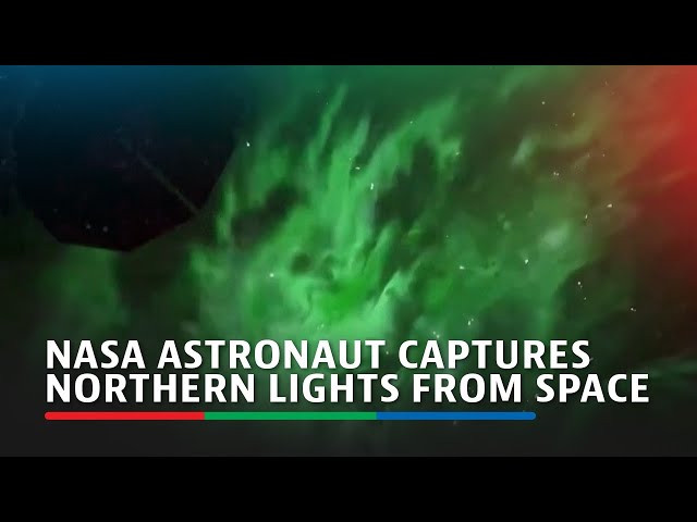 ⁣NASA astronaut captures northern lights from space