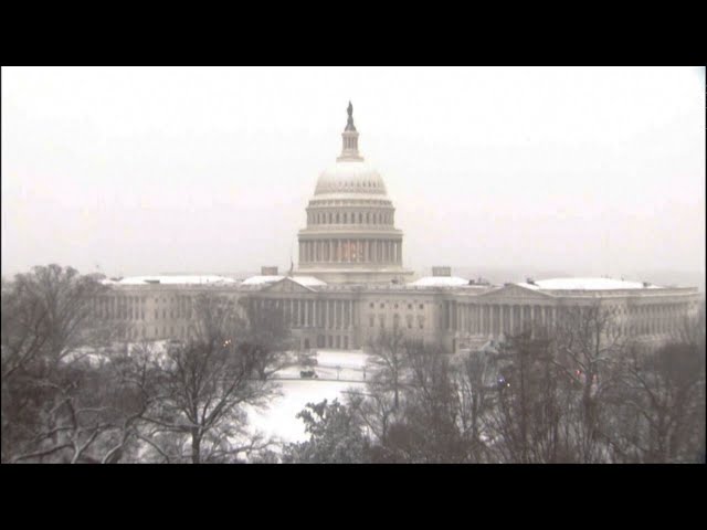 ⁣Much of US blanketed by snow