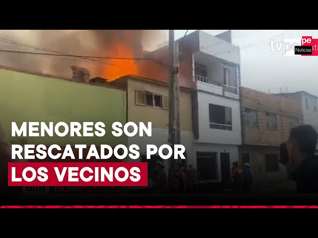 ⁣Callao: incendio afecta a 8 viviendas en jr. Nicolás de Piérola