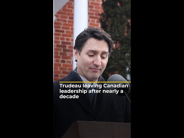 ⁣Trudeau leaving Canadian leadership after nearly a decade | AJ #shorts