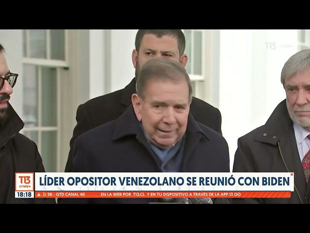 ⁣Líder opositor venezolano se reunió con Joe Biden