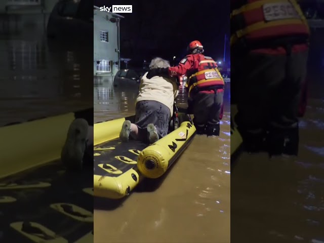 ⁣Elderly woman rescued as major incident declared