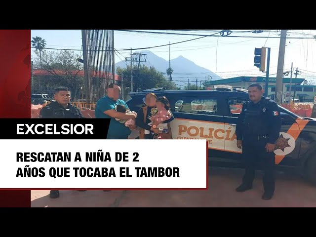 ⁣Rescatan a niña de 2 años que tocaba el tambor; sus padres estaban en un culto