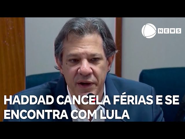 ⁣Fernando Haddad cancela férias e se encontra com Lula