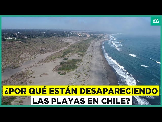 ⁣La preocupante desaparición de las playas en Chile