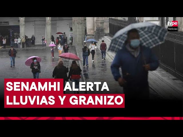 ⁣Senamhi alerta a 101 provincias por lluvias intensas y posibles granizo y nieve hasta el 8 de enero