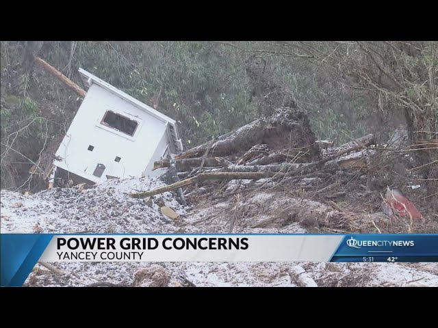 ⁣Winter weather threatens power grid in Yancey County amide Helene recovery