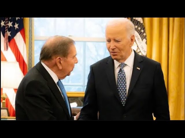 ⁣Edmundo González Urrutia sostiene encuentro con Joe Biden en la Casa Blanca