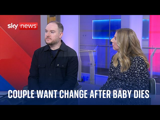 ⁣Couple call for industry changes after their baby died in sling during breastfeeding