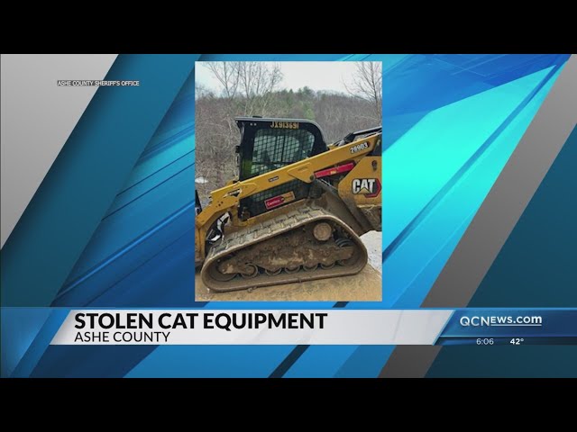 ⁣CAT construction equipment stolen in Ashe County