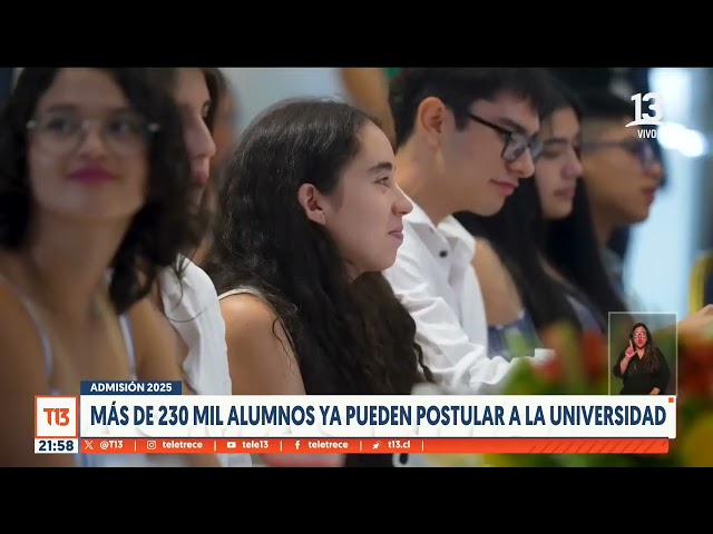 ⁣Más 230 mil alumnos ya pueden postular a la universidad