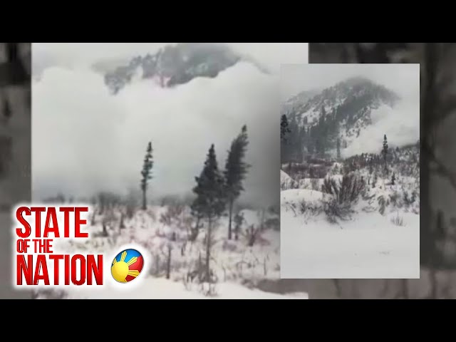 ⁣Avalanche o pagguho ng nyebe, naranasan sa Utah sa Amerika | SONA