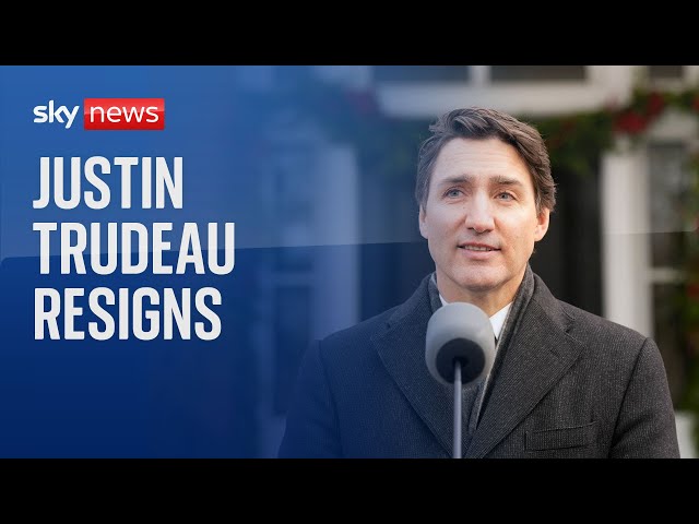 ⁣Canada's prime minister Justin Trudeau resigns