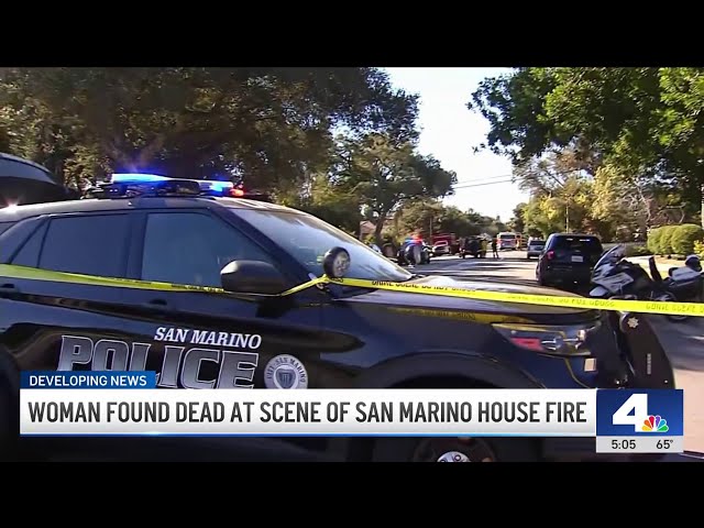 ⁣Woman found dead following house fire in San Marino