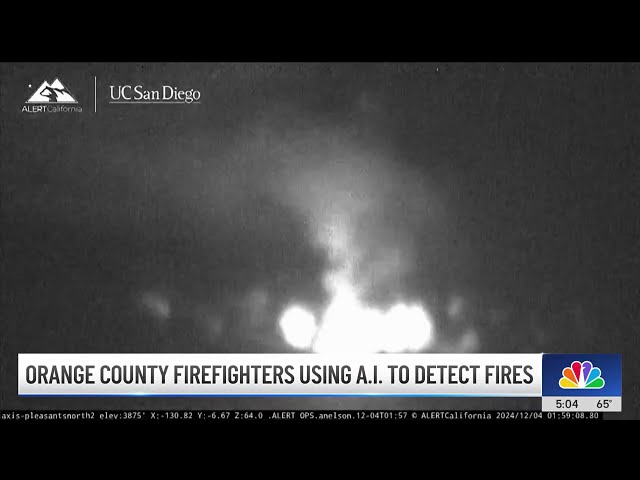 ⁣Orange County firefighters use AI to detect brush fire