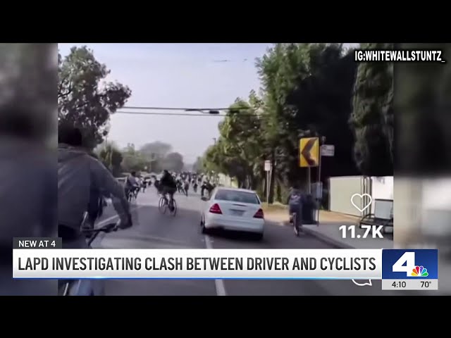 ⁣LAPD investigating clash between driver and cyclists